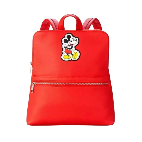 Disney Store Mickey Mouse Red Fashion Backpack Purse Tote Purse Brand New - Picture 1 of 4